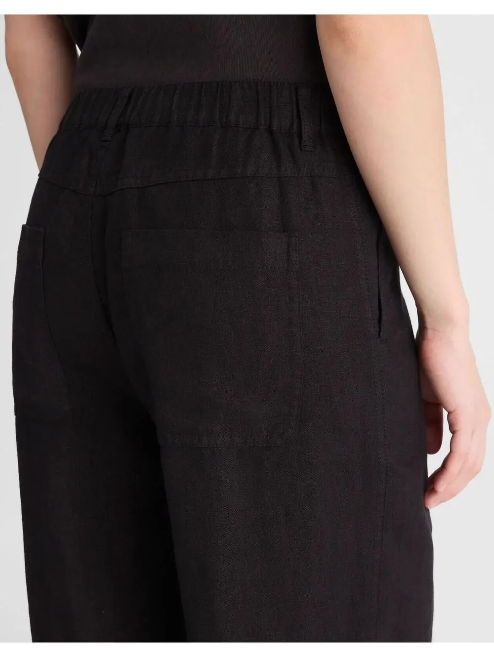 NWT Madewell The Zoe Relaxed Straight Pant in 100% Linen - Size 8 - MSRP $118 - Picture 3 of 5